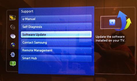 Updating Software and Firmware on Samsung TV
